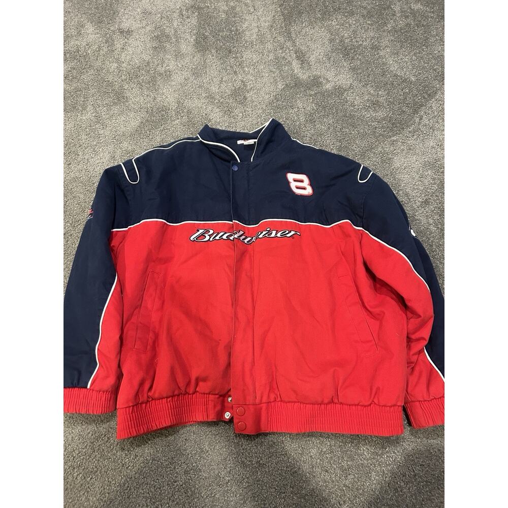 Winners Circle Budweiser Dale Earnhardt Jr‎ Jacket Red Size 2XL